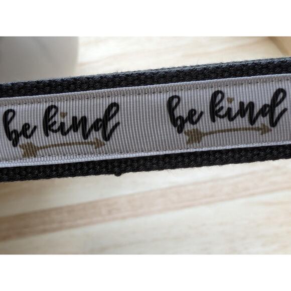 Be Kind Keychain Wristlet Handmade Fabric Key FOB Kindness Positive Affirmations - Picture 6 of 6